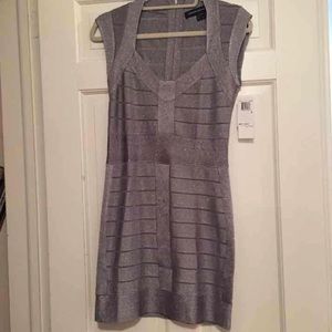 French Connection Silver Formal Dress